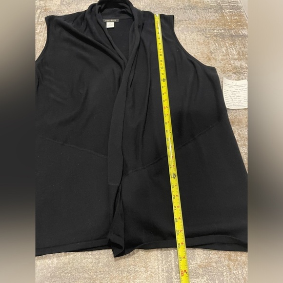 NWT Foxcroft Black Sleeveless Sweater Cadigan Layer Women’s Size 1X 100% Cotton - Picture 7 of 7